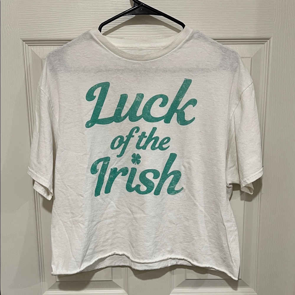 Fifth Sun White and Green 'Luck of the Irish' Tee